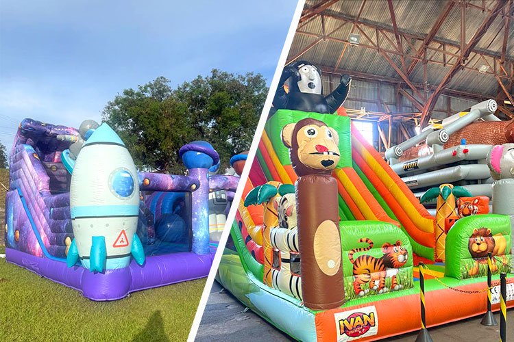 brinquedos infláveis de diversos temas