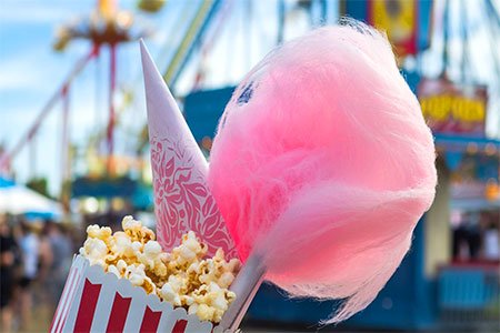 pipoca e algodão doce para festas e eventos